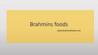 Brahmins Foods