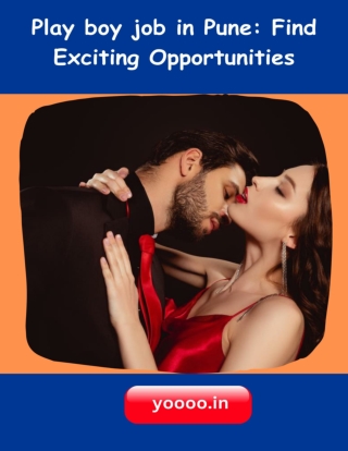 Play boy job in pune Find Exciting Opportunities