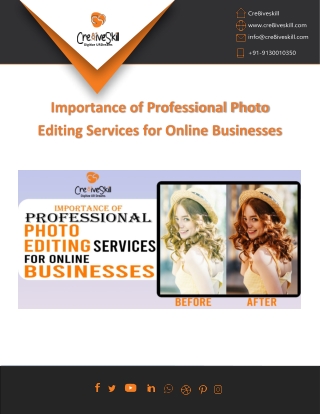How Professional Photo Editing Services Drive Success For Online Businesses?
