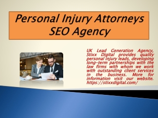 Personal Injury Attorneys SEO Agency