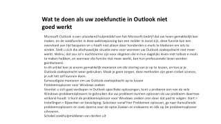 Outlook nummer