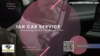 Announcing the Best Car Service to IAH