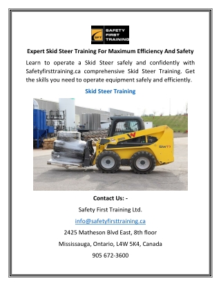 Expert Skid Steer Training For Maximum Efficiency And Safety