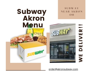 Subway  Akron Menu