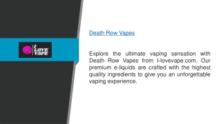 Death Row Vapes I-lovevape.com