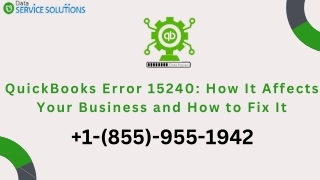 Fix QuickBooks Error 15240 In Simple Steps