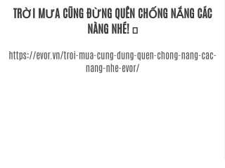 KEM CHỐNG NẮNG