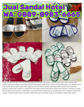 O88ᑫ•8ᑫ8౩•ᏮᏮᏮ5 (WA) Jual Sandal Hotel Sandal Hotel Kain Flanel