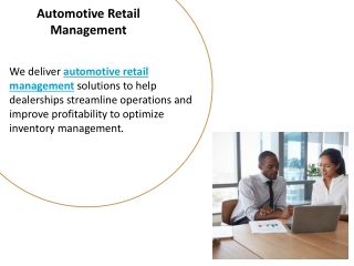 Automotive Retail Management