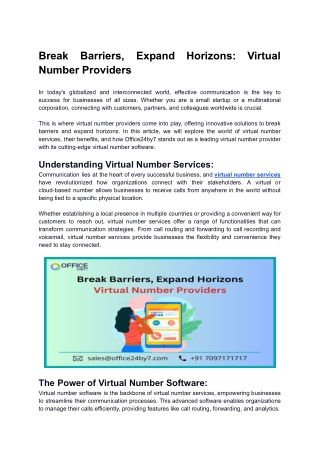 Break Barriers, Expand Horizons_ Virtual Number Providers