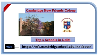 Top 5 Schools in Delhi