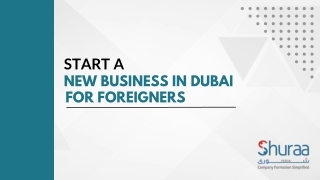 Start New Business in Dubai for Foreigners