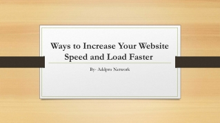 Ways to Increase Your Website Speed and Load Faster