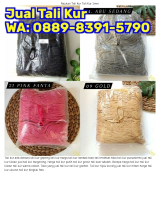 0889–8391–5790 (WA) Jual Tali Kur Di Jombang Tali Kur 3mm