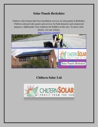 Solar Panels Berkshire, chilternsolar