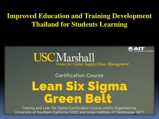 Improved Education and Training Development Thailand for Students Learning