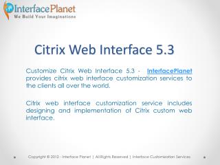Citrix Web Interface 5.3