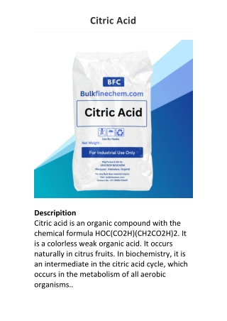 Citric Acid