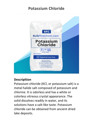 Potassium Chloride