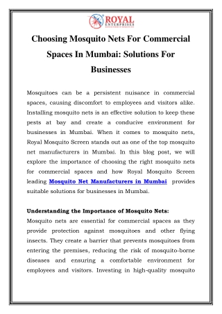 Mosquito Net Manufacturers in Mumbai  Call-9076076720