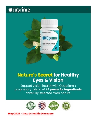 Nature's Secret for Healthy Eyes & Vision