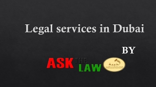 Legal Service in Dubai - UAE