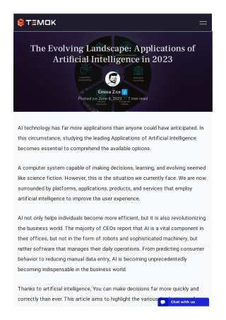 applications-of-artificial-intelligence