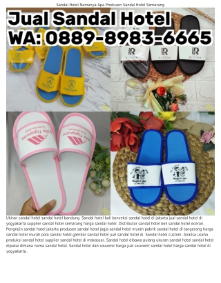 Ö88ᑫ_8ᑫ8౩_6665 (WA) Sandal Hotel Dan Souvenir Cara Membuat Sandal Hotel Dari Kai