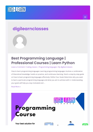 Best Programming Language | Professional Courses | Learn Python