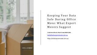 Keeping Your Data Safe During Office Move: What Expert Movers Suggest