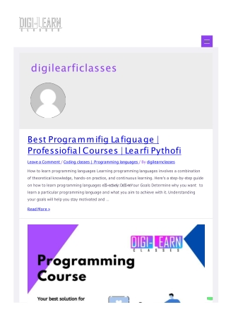 Best Programming Language | Professional Courses | Learn Python