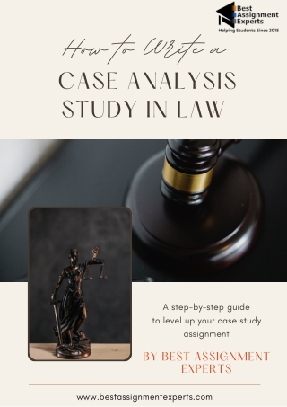 How to Write a Case Analysis Study in Law