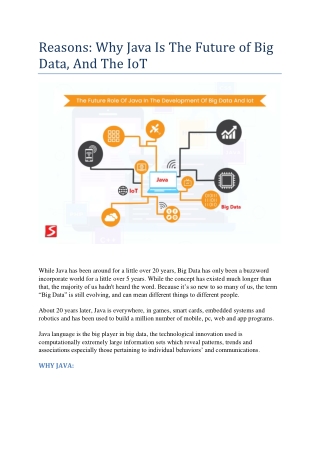 Why Java Is Key to the Future of Big Data and IoT