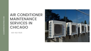 Air Conditioner Maintenance Services in Chicago