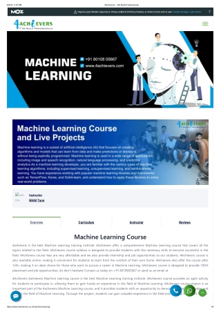 Best Machine Learning Course