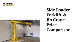 Side Loader Forklift & Jib Crane Price Comparison