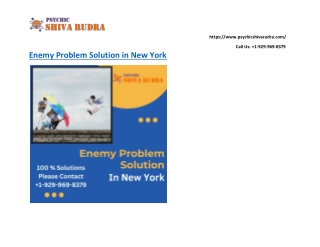 Enemy Problem Solution In New York - psychicshivarudra