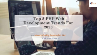 Top 5 PHP Web Development Trends for 2023