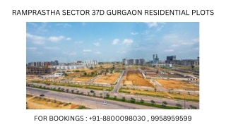 Ramprastha Plots In Sector 37D Gurgaon, Ramprastha Plots In Sector 37D Gurgaon M