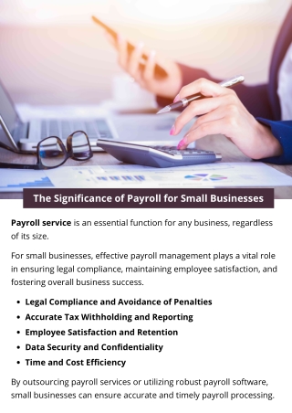 The Significance of Payroll for Small Businesses