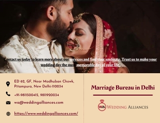 A Leading Marriage Bureau in Delhi