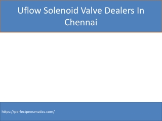 Uflow Solenoid Valve Dealers In Chennai