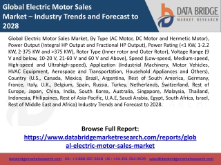 Global Electric Motor Sales Market