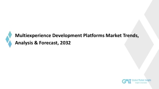 Multiexperience Development Platforms Market Trends, Analysis & Forecast, 2032