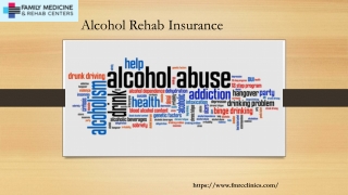 Alcohol Rehab Insurance