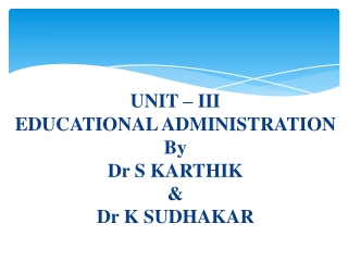 School Mgt & Ad Unit 3