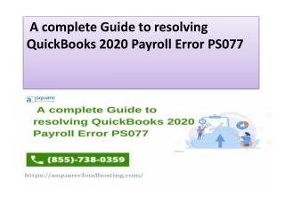 Updating QuickBooks to Fix Payroll Error PS077