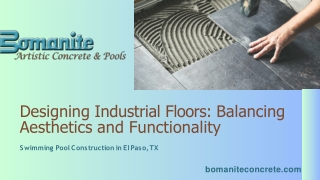 Designing Industrial Floors Balancing Aesthetics and Functionality