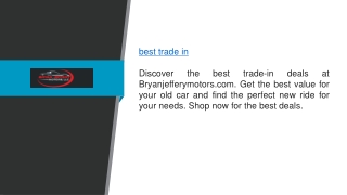 Best Trade In Bryanjefferymotors.com