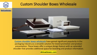 Custom Shoulder Boxes Wholesale